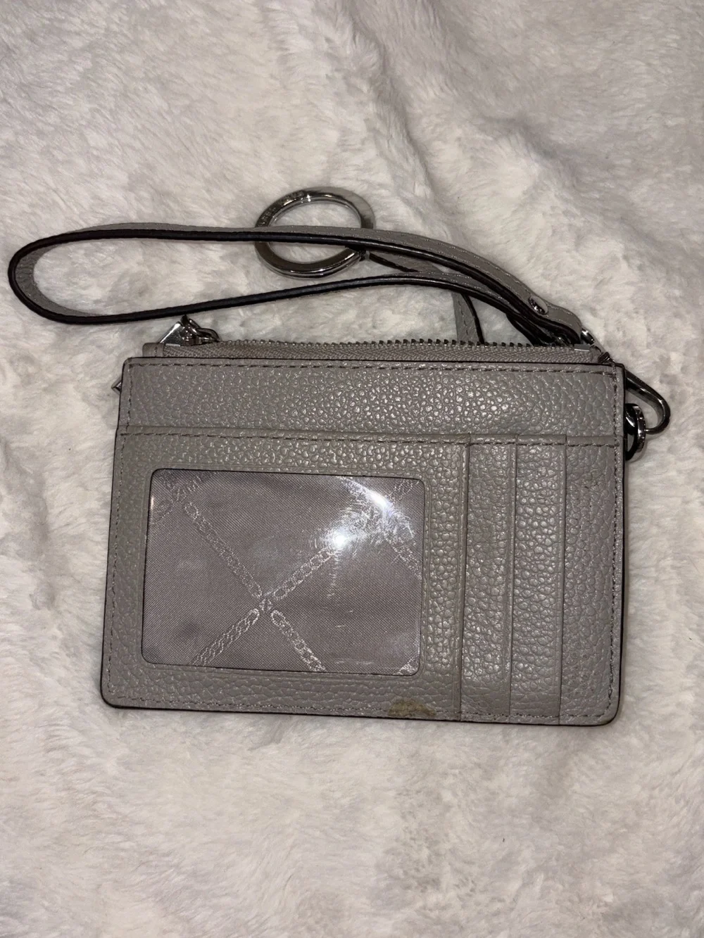 Michael Kors Black Crossbody Wristlet with Gray Card Case Bundle !